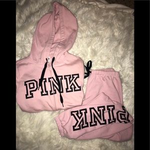 Cute great condition pink sweat outfit